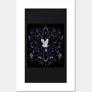 Owl Moonlight Posters and Art